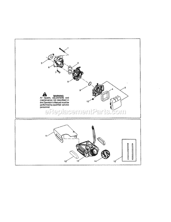 Page G Diagram and Parts List for 358796110  Craftsman Trimmer