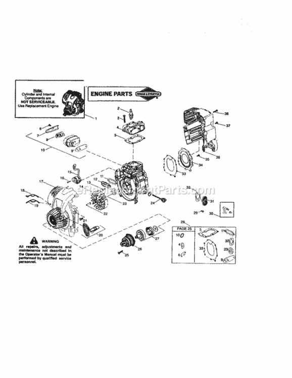 Page F Diagram and Parts List for 358796120  Craftsman Trimmer