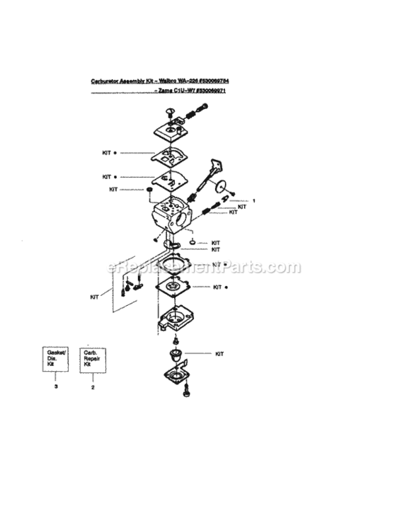 Page C Diagram and Parts List for 358796190  Craftsman Trimmer