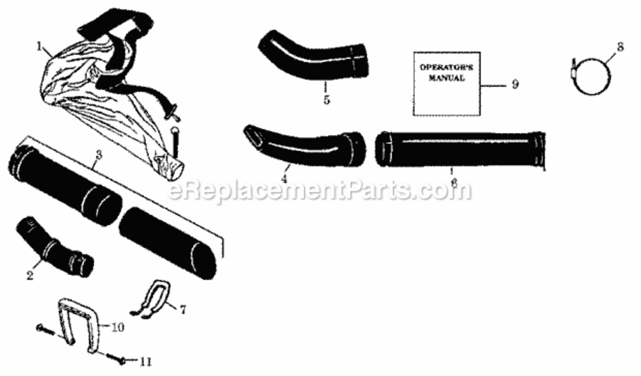 Page C Diagram and Parts List for 358797921  Craftsman Leaf Blower / Vacuum