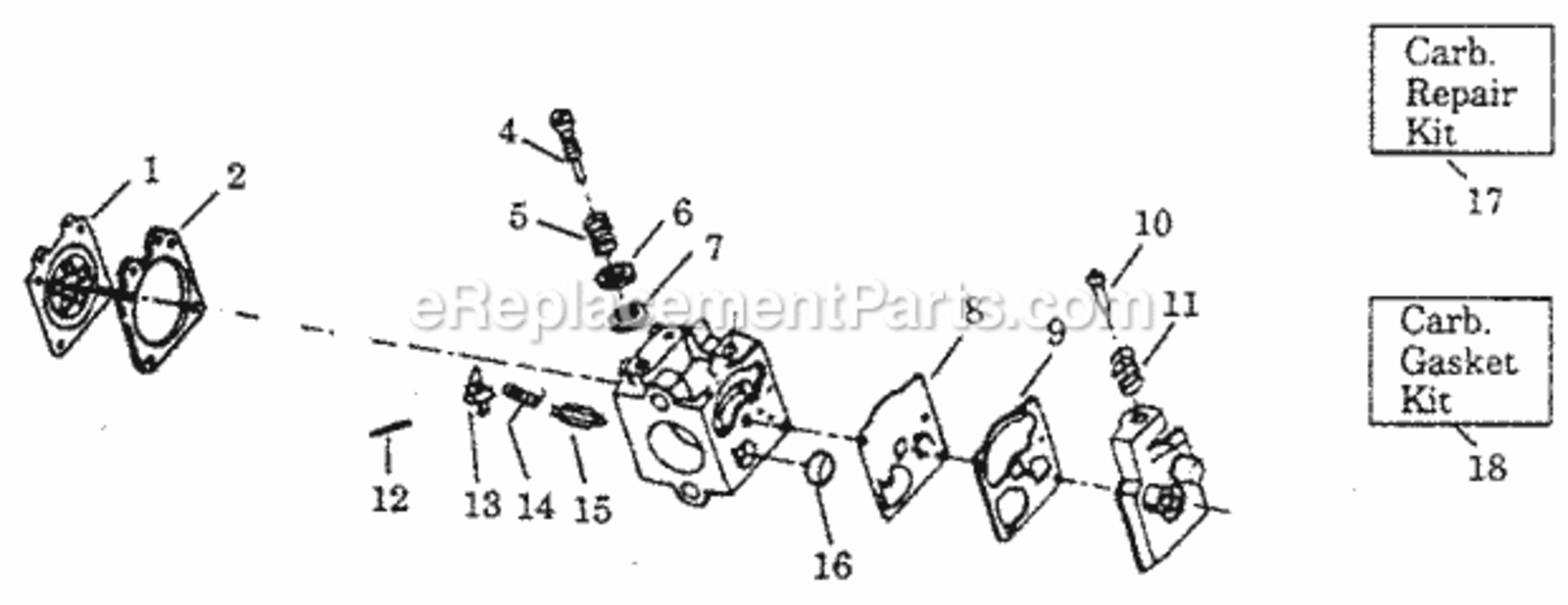 Page C Diagram and Parts List for 358797981  Craftsman Leaf Blower / Vacuum