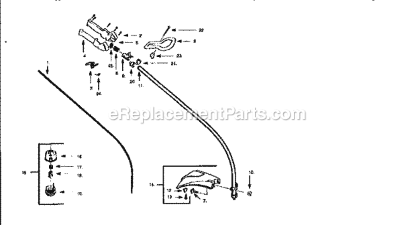 Page A Diagram and Parts List for 358798550  Craftsman Trimmer