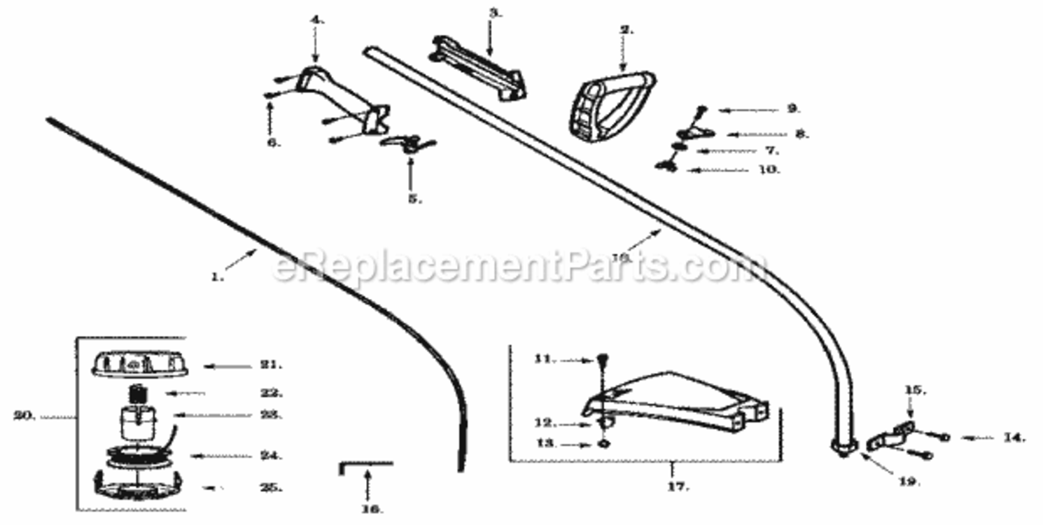 Page A Diagram and Parts List for 358799110  Craftsman Trimmer