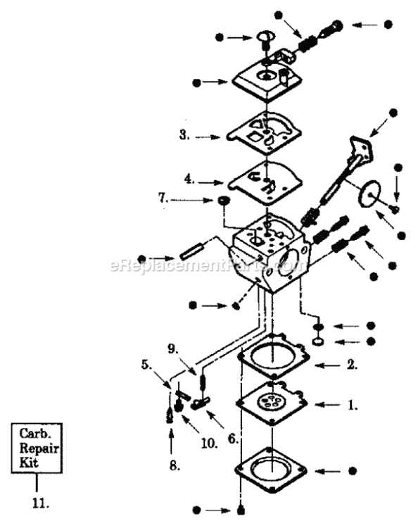 Page C Diagram and Parts List for 358799110  Craftsman Trimmer
