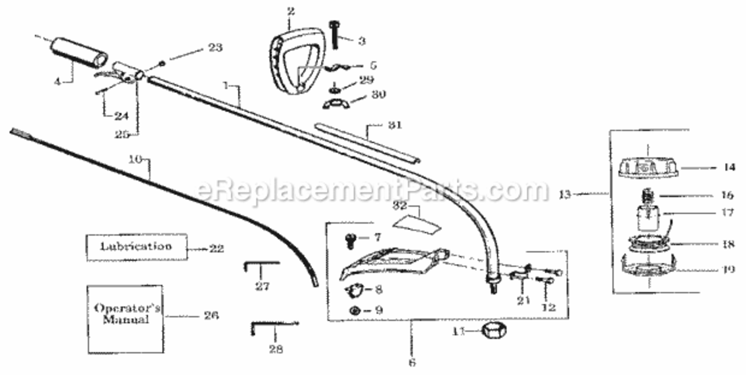 Page A Diagram and Parts List for 358799120  Craftsman Trimmer