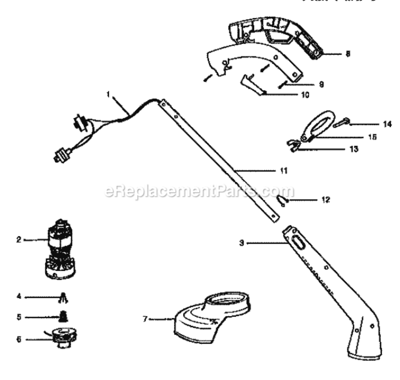 Page A Diagram and Parts List for 358799160  Craftsman Trimmer