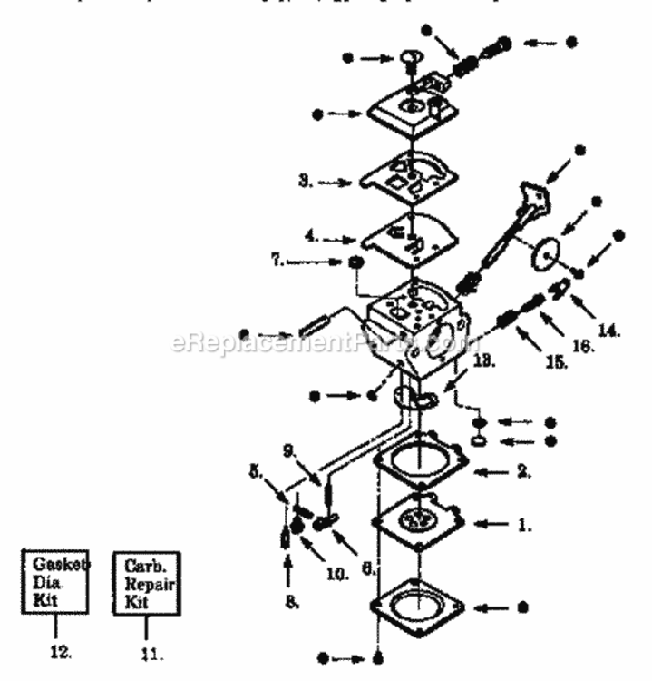 Page C Diagram and Parts List for 358799210  Craftsman Trimmer