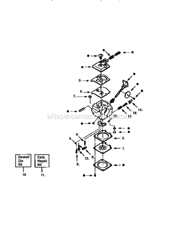 Page C Diagram and Parts List for 358799211  Craftsman Trimmer