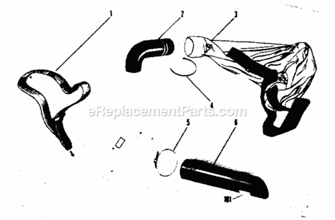Page E Diagram and Parts List for 358799910  Craftsman Leaf Blower / Vacuum