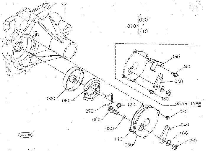 Brake Diagram and Parts List for 3904  Craftsman Lawn Mower