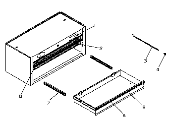 Cabinet Parts Diagram and Parts List for 706623770  Craftsman Tool Stand & Cart