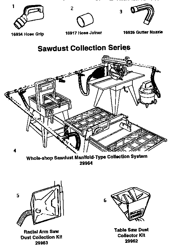Accessories And Sawdust Collection Series Diagram and Parts List for 113177040  Craftsman Filters & Accessories