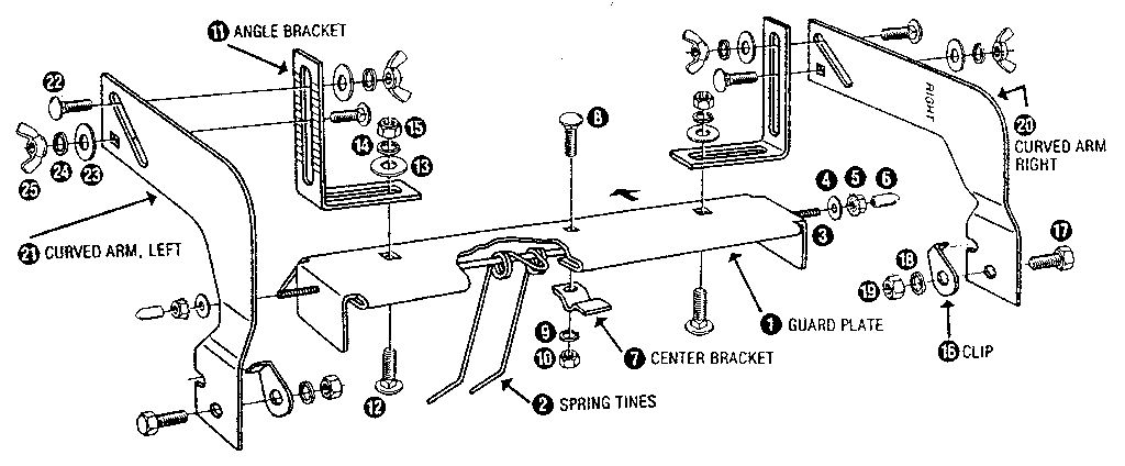 Figure 1 Diagram and Parts List for 204334150  Craftsman Lawn Tractor