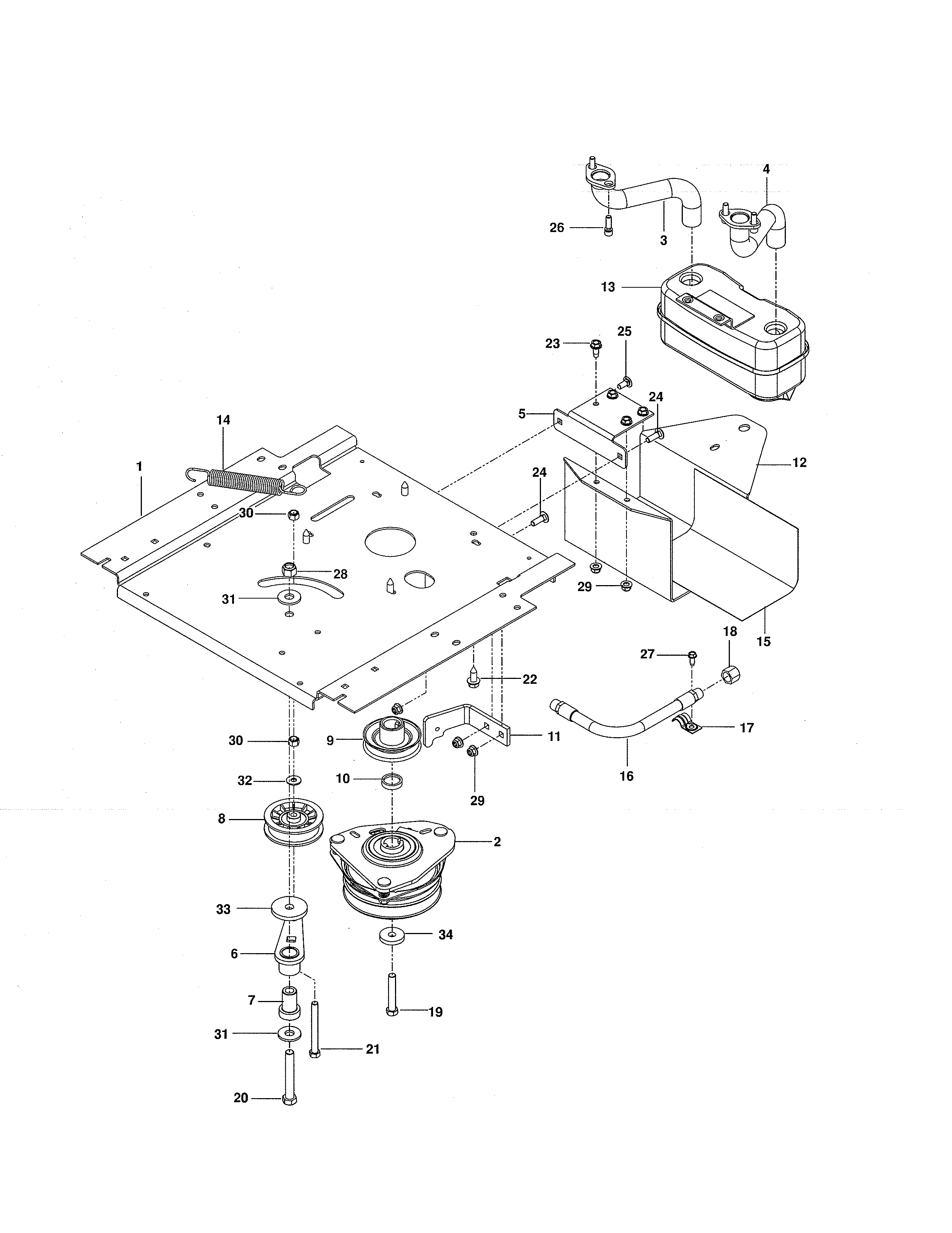 Engine Plate Diagram and Parts List for 917289820  Craftsman Engine