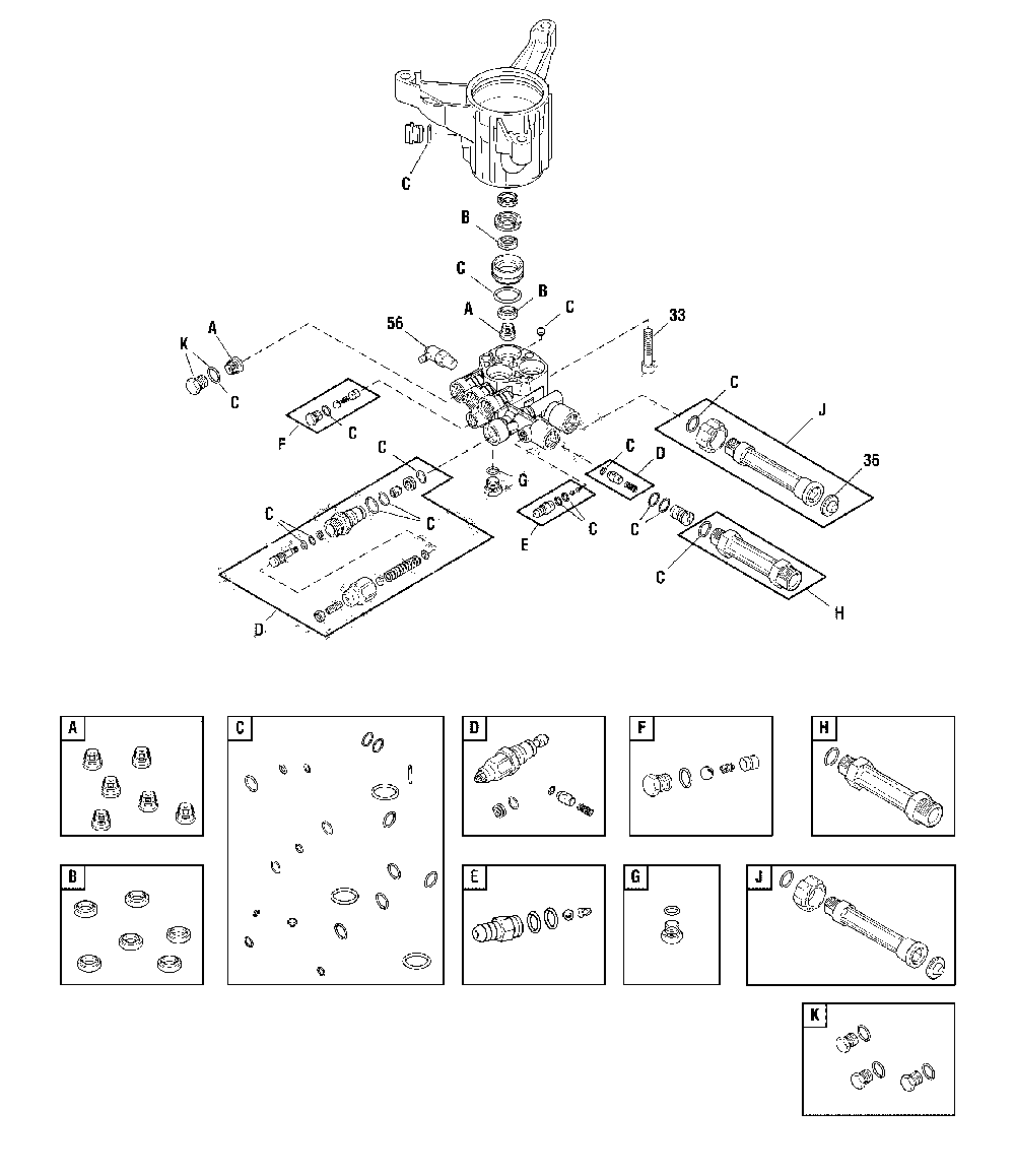 Pump (80011010) Diagram and Parts List for CMXGWAS021028  Craftsman Pressure Washer