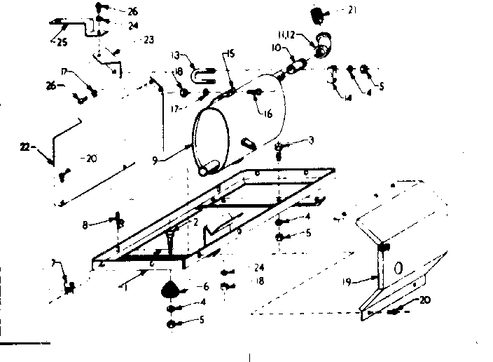 Mounting Base And Muffler Diagram and Parts List for 58057930  Craftsman Engine