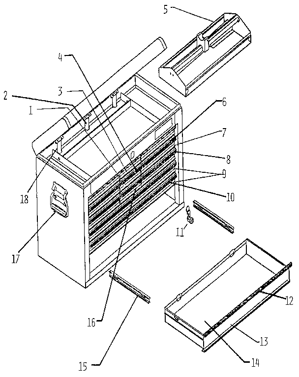Unit Parts Diagram and Parts List for 65779  Craftsman Tool Stand & Cart