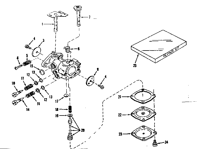 Carburetor No. 630875 (power Products) Diagram and Parts List for 143122102  Craftsman Engine