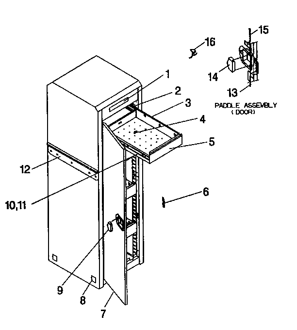 Cabinet Parts Diagram and Parts List for 706954810  Craftsman Tool Stand & Cart