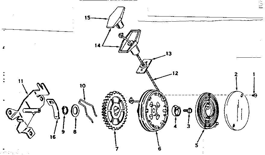 Side Mount Rewind Starter No. 590429 Diagram and Parts List for 143164022  Craftsman Engine