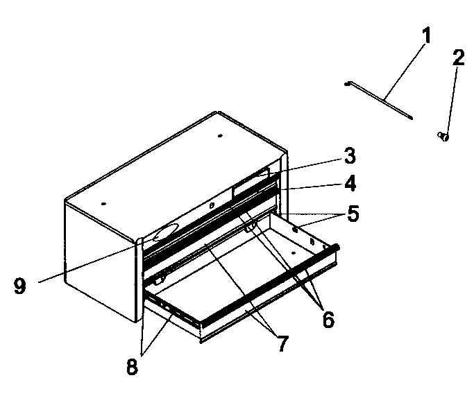 Toolbox Diagram and Parts List for 706620220  Craftsman Tool Stand & Cart
