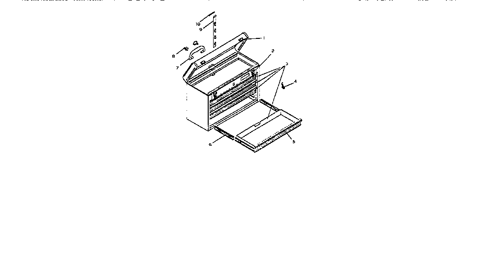 Unit Parts Diagram and Parts List for 706652290  Craftsman Tool Stand & Cart
