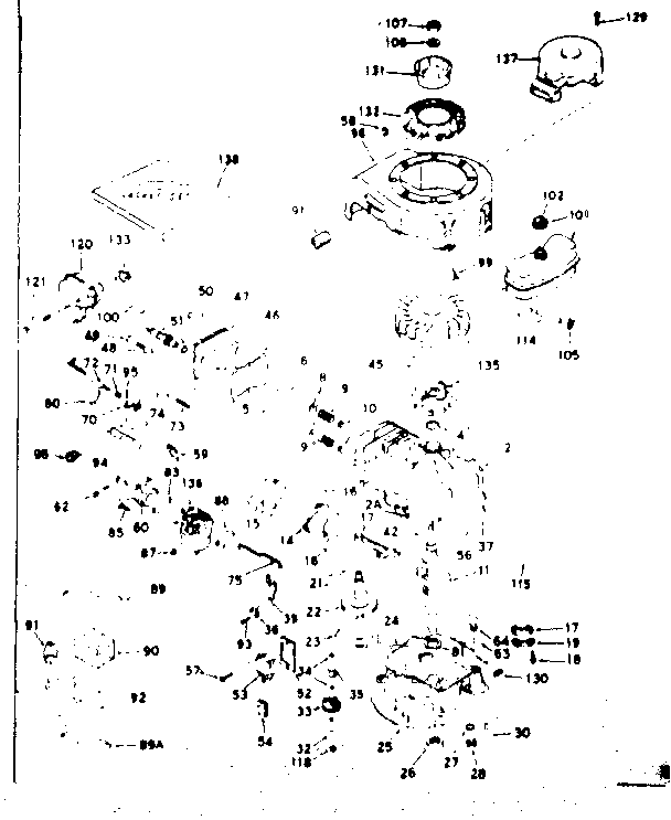Unit Parts Diagram and Parts List for 143237042  Craftsman Engine