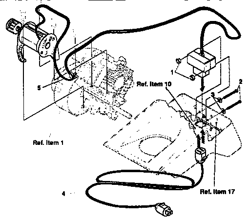 Electric Starter Repair Parts Diagram and Parts List for 536884432  Craftsman Snow Blower