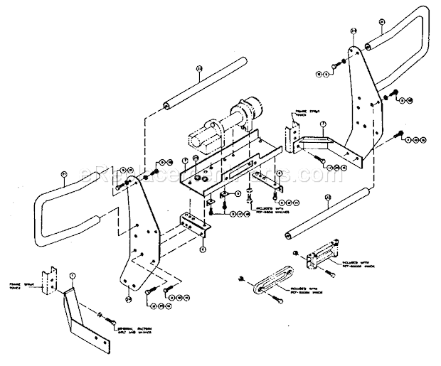 Replacement Parts Diagram and Parts List for 3959  Craftsman Hoist & Winch