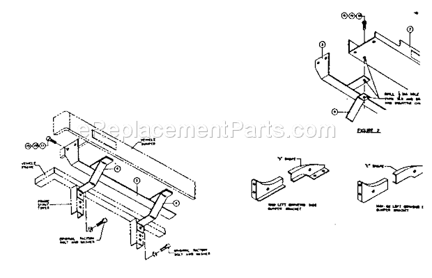 Bracket Assembly Diagram and Parts List for 3959  Craftsman Hoist & Winch