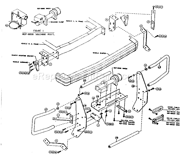 Unit Diagram and Parts List for 3997  Craftsman Hoist & Winch
