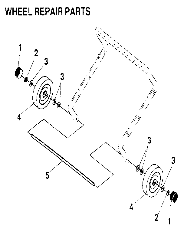 Wheel Diagram and Parts List for 536884331  Craftsman Snow Blower