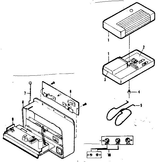 Radio Controls Parts Diagram and Parts List for 139663953  Craftsman Garage Door Opener