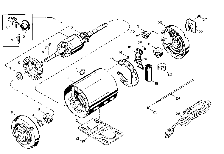 Unit Parts Diagram and Parts List for 39719821  Craftsman Grinder