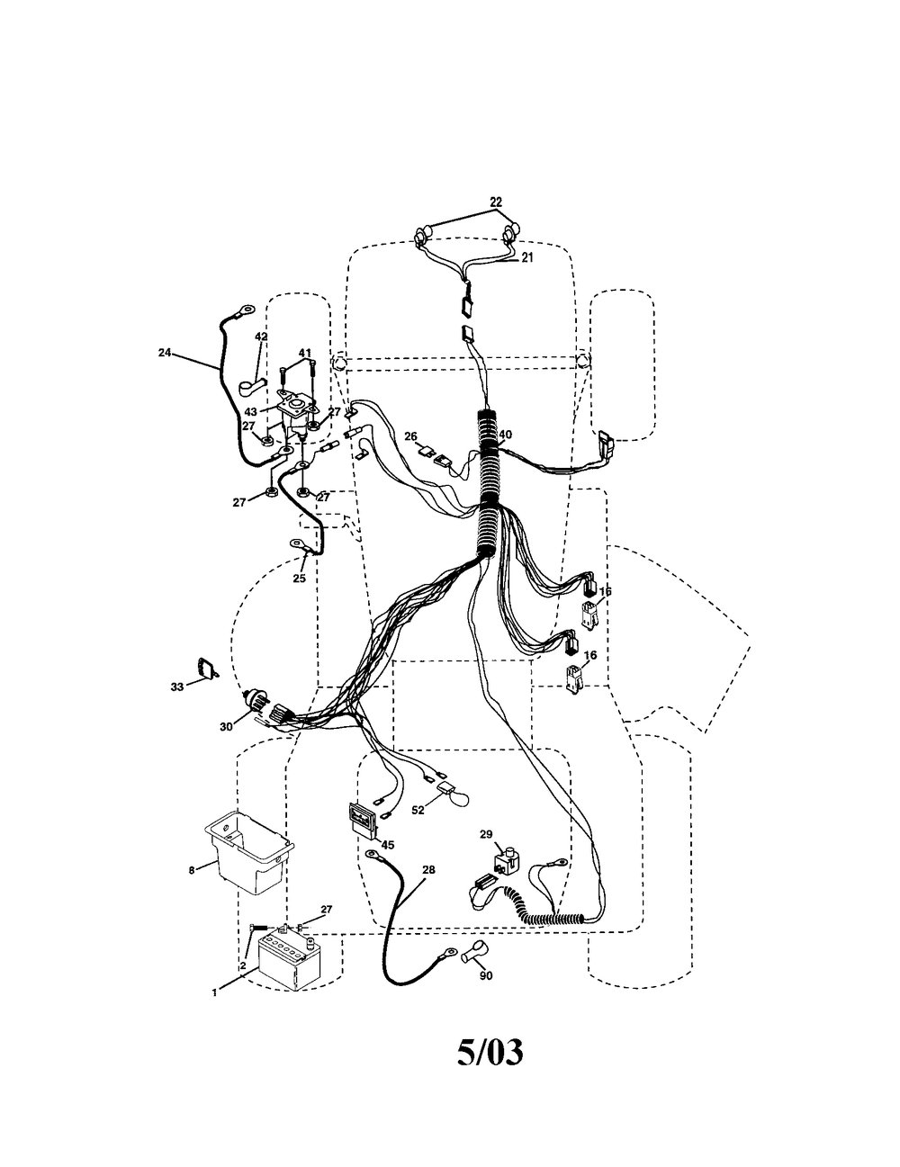 Diagram Diagram and Parts List for 917272759 Type 0 Craftsman Lawn Tractor