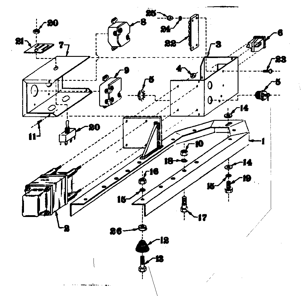 Mounting Base Diagram and Parts List for 5803181-5  Craftsman Engine