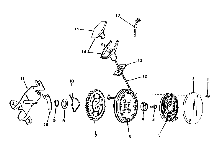 Side Mount Rewind Starter No. 590429a Diagram and Parts List for 143194112  Craftsman Engine