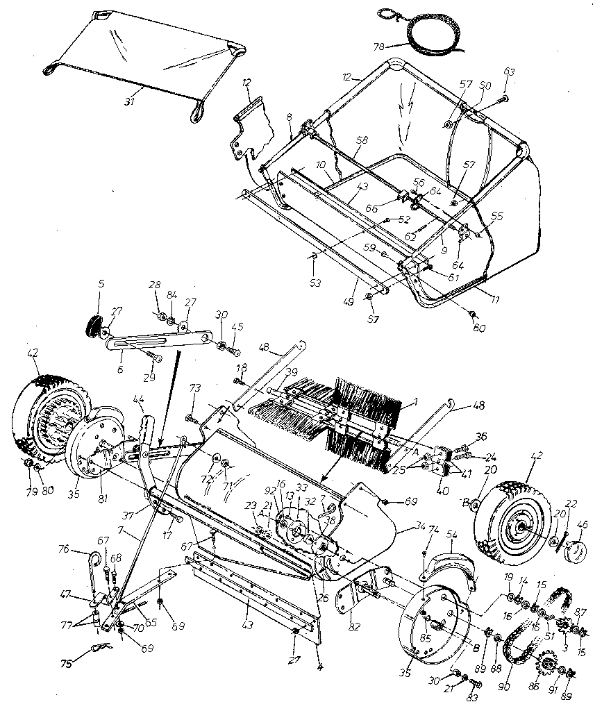 Replacement Parts Diagram and Parts List for 486240330  Craftsman Lawn Tractor