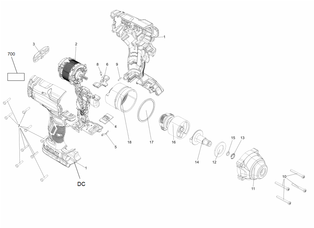 Diagram Diagram and Parts List for CMCF921B Type 1 Craftsman Wrench