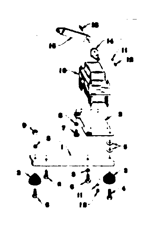 Reactor Assembly & Engine Mounting Support Diagram and Parts List for 58054900  Craftsman Engine