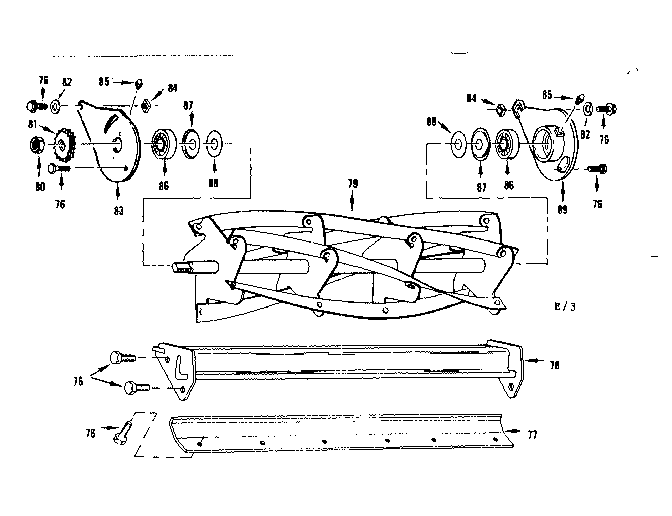 Reel & Bed Knife Diagram and Parts List for 17491261  Craftsman Lawn Mower