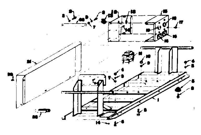 Mounting Base Diagram and Parts List for 5803125-8  Craftsman Engine