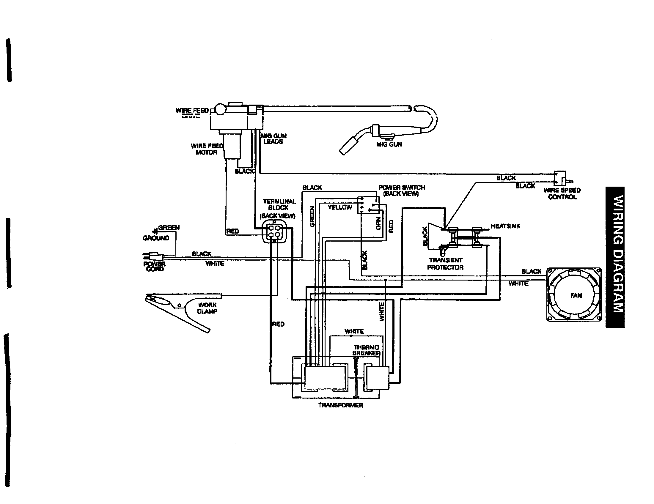 Wiring Diagram Diagram and Parts List for 93420511  Craftsman Welder