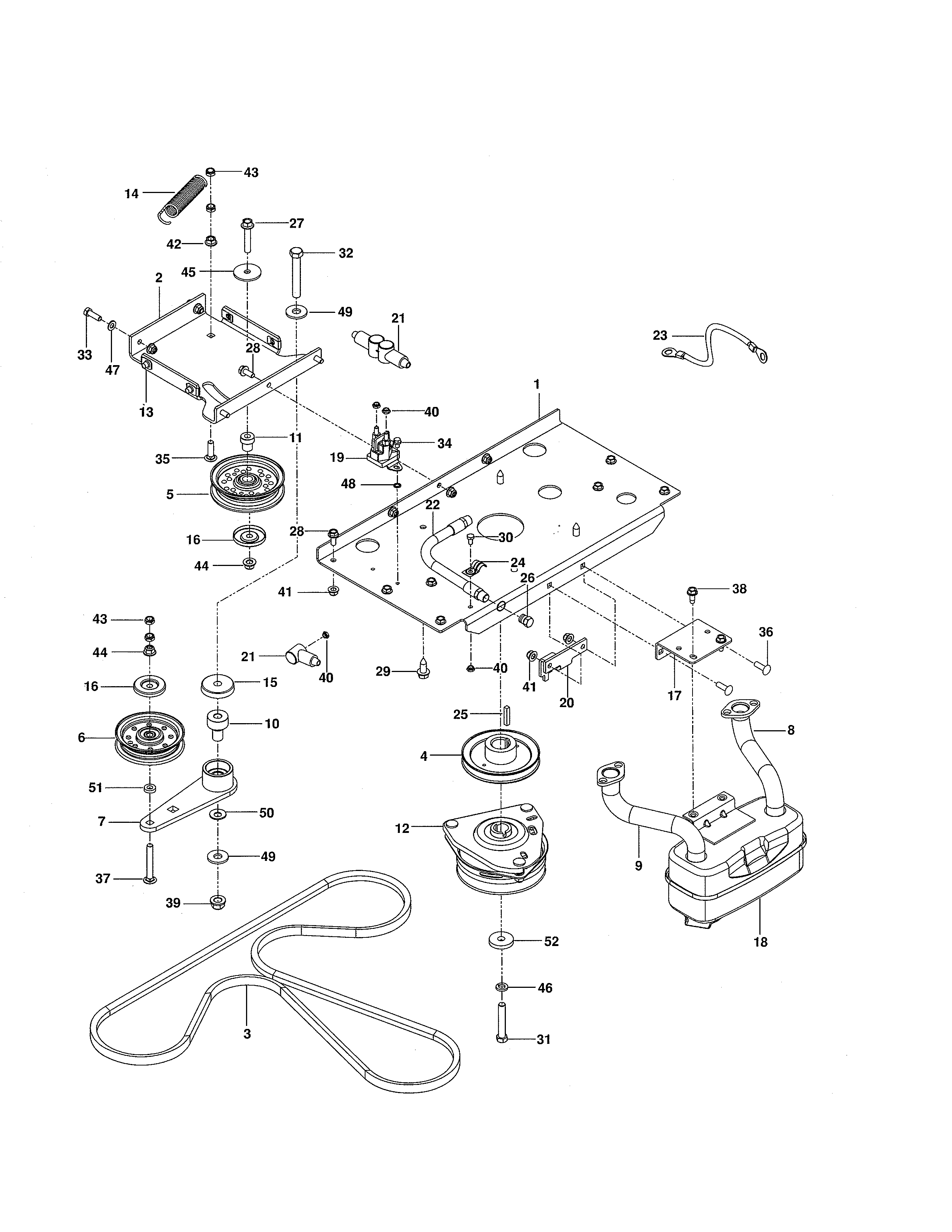 Engine Plate - Kt745-3042 Diagram and Parts List for 917204170  Craftsman Engine