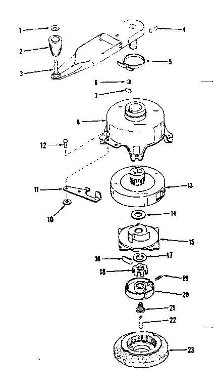No-pull Starter Diagram and Parts List for 143124061  Craftsman Engine