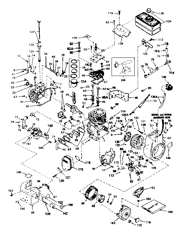 Solid State Ignition Basic Engine Diagram and Parts List for 143766092  Craftsman Engine