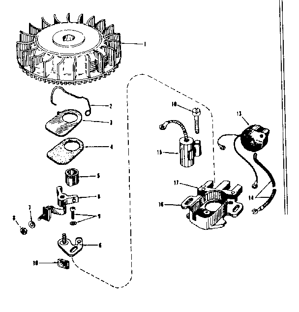 Magneto No. 30362 (phelon F-3220m3) Diagram and Parts List for 143502031  Craftsman Engine