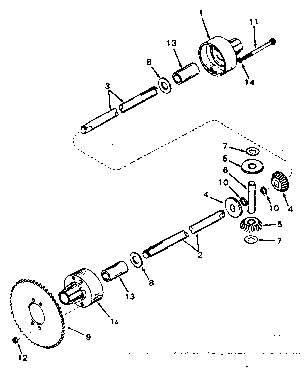 Replacement Parts Diagram and Parts List for 143100-011  Craftsman Lawn Tractor
