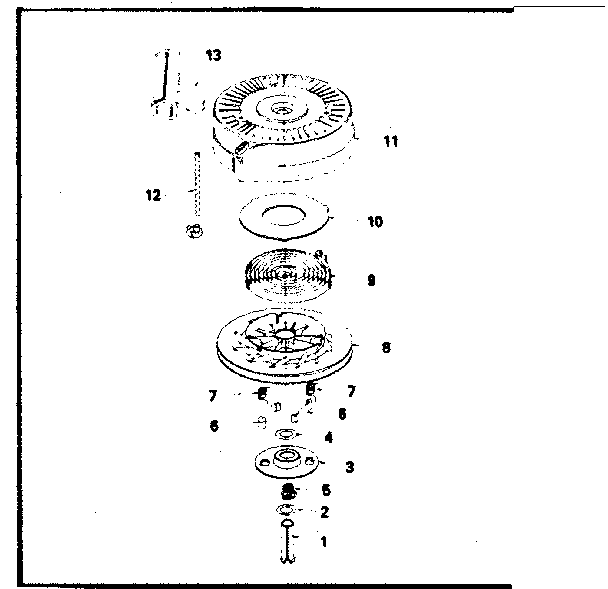 Rewind Starter No. 590621 Diagram and Parts List for 143384322  Craftsman Engine