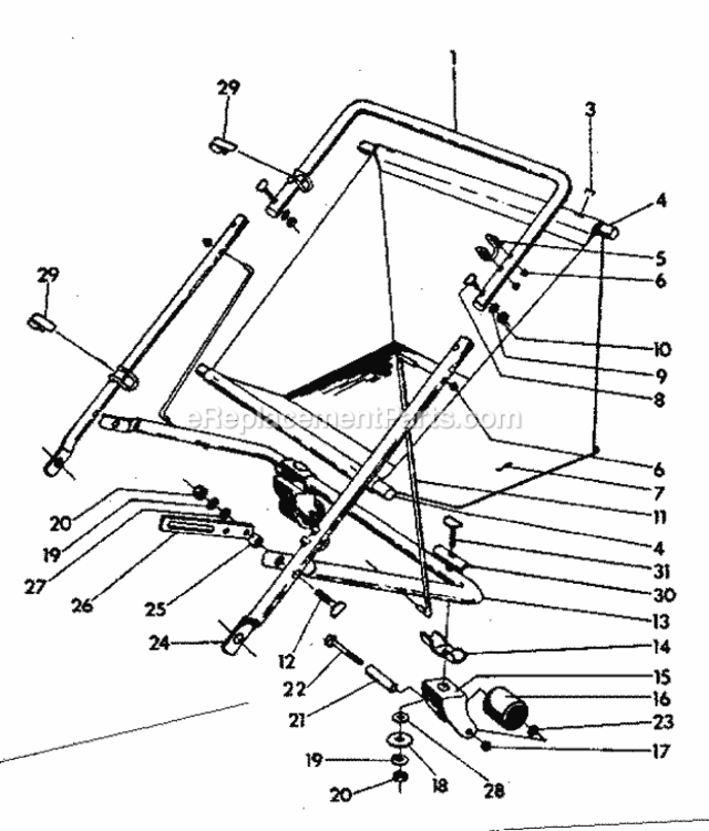 Page B Diagram and Parts List for 42624095  Craftsman Leaf Blower / Vacuum